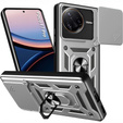 Obal na mobil pre Xiaomi Poco F7 Pro, CamShield Slide, strieborné