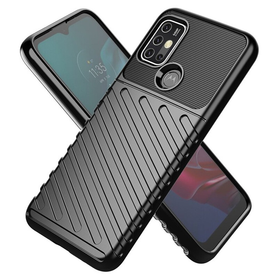 Obal na mobil pre Motorola Moto G10/G30, Thunder, čierne
