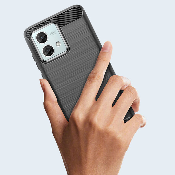 Obal na mobil pre Motorola Moto G84, Carbon, čierne