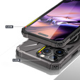 Puzdro pre iPhone 16 Pro Max, pancierované so stojanom a rukoväťou, sivé