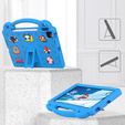Detské puzdro pre iPad Air 10.9" 2022/2020 (5/4 gen.) / Pro 11" 2022/2021/2020 (4/3/2 gen.), Cute Patterns, so stojanom, modré