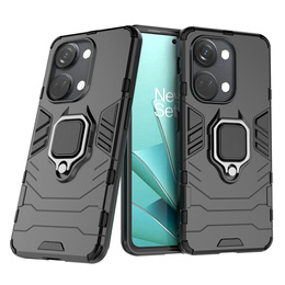 Obal na mobil pre OnePlus Nord 3 5G, Kickstand Ring, čierne