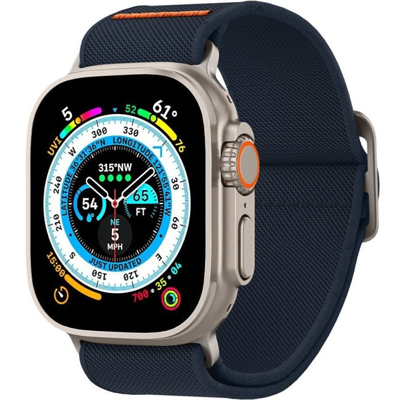 Pasek SPIGEN do Apple Watch 1/2/3/4/5/6/7/8/SE/Ultra 42/44/45/49MM, Fit Lite Ultra, Granatowy