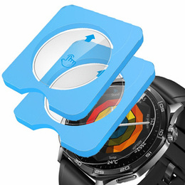 2x ERBORD tvrdené sklo pre Huawei Watch GT 5 46mm, s montážnym rámom