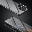 Puzdro pre Samsung Galaxy S23 Ultra, Magnetic Dual Glass, čierne