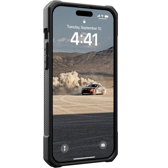 Puzdro Urban Armor Gear pre iPhone 15 Plus, Monarch, Kevlar čierne