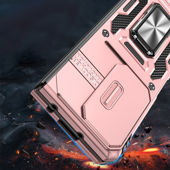 Obal na mobil pre Samsung Galaxy Z Fold6 5G, CamShield Slide, ružové rose gold