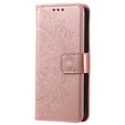 Klapkové puzdro pre Samsung Galaxy A14 4G/5G, Mandala, ružové rose gold