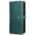 Flipové puzdro pre Oppo Reno 12FS / 12F, Wallet Rhombus, zelený