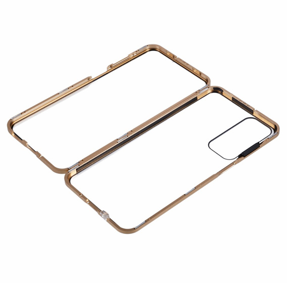 Puzdro pre Samsung Galaxy A16, Magnetic Dual Glass, zlaté