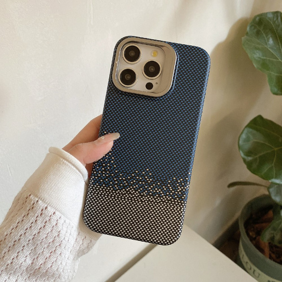 Puzdro pre iPhone 14 Pro, Frame Kickstand, pre MagSafe, Sand Blue