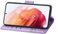 Klapkové puzdro pre Motorola Moto E14, Butterfly, fialové