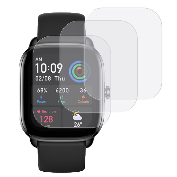 3x ERBORD Hydrogélová fólia pre Amazfit GTS 4 Mini