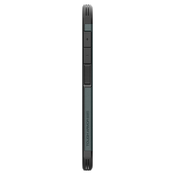 Puzdro Spigen pre Samsung Galaxy S25+ Plus, Tough Armor Mag MagSafe, zelený + tvrdené sklo 9H