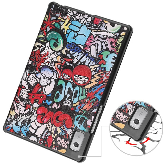 Puzdro pre Lenovo Tab M9, Smartcase, graffiti