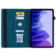 Puzdro pre Lenovo Tab P12, Classic, s priestorom pre stylus, modré