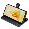 Klapkové puzdro pre Oppo Reno8 T 4G, Wallet Zipper Pocket, čierne