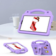 Detské puzdro pre Samsung Galaxy Tab A9, Cute Patterns, so stojanom, fialové
