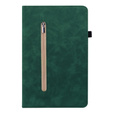 Obal na mobil pre Lenovo Tab P11 Gen 2, Wallet Pen Slot, zelený