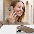 Puzdro pre iPhone 16 Pro, pre MagSafe, ERBORD Matt Case, desert titanium + sklo na displej