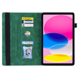 Puzdro pre iPad 10.9 2022 10 Gen, Classic, s priestorom pre stylus, zelený