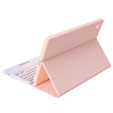 Puzdro + klávesnica Samsung Galaxy Tab A8 10.5 X200 / X205, Touchpad, ružové rose gold