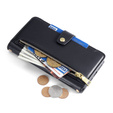 Klapkové puzdro pre Motorola Moto G54 5G, Wallet Zipper Pocket, čierne