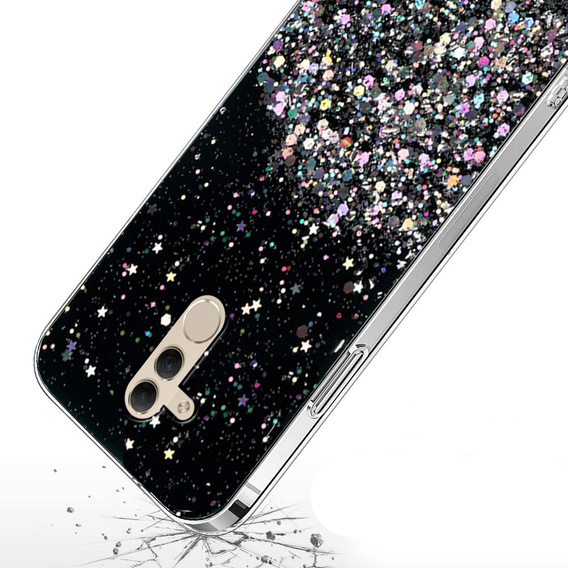 Obal na mobil pre Huawei Mate 20 Lite, Glittery, čierne