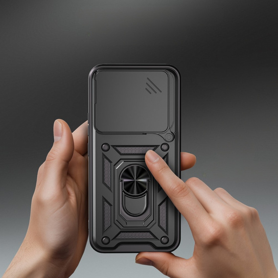Obal na mobil pre Honor 400 5G, CamShield Slide, čierne