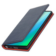 Kožené puzdro pre Samsung Galaxy S23 Plus, ERBORD Grain Leather, námornícky modrý