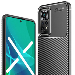 Obal na mobil pre Xiaomi Redmi Note 11 Pro 4G / 5G, Carbon Gel, čierne