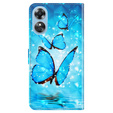 Klapkové puzdro pre Oppo A17, Wallet Light Spots Decor Butterfly, modré