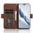 Klapkové puzdro pre Honor Magic 6 Pro 5G, Card Slot, hnedé