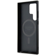 GUESS Obal na mobil pre Samsung Galaxy S24 Ultra, 4G Ring Classic Logo, sivé