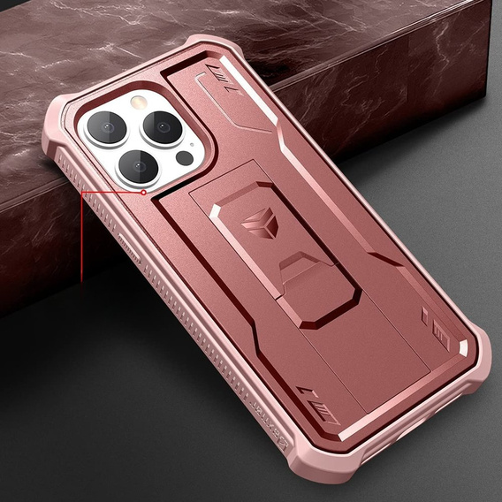 Obrnené puzdro pre iPhone 13 Pro Max, Dexnor Full Body, ružové