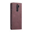 CASEME puzdro pre Xiaomi Redmi Note 8 Pro, Leather Wallet Case, červené