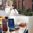 CASEME flipové puzdro pre Samsung Galaxy S8, Waxy Textured, červené