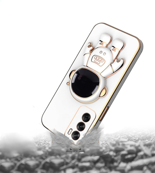 Obal na mobil pre Oppo Reno 12, Astronaut, biele