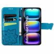 Klapkové puzdro pre Infinix Hot 50 Pro 4G, Butterfly, modré