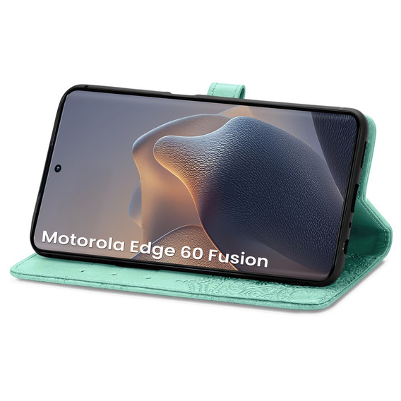 Klapkové puzdro pre Motorola Edge 60 / 60 Fusion, Mandala, zelený