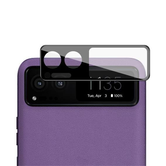 Sklo na fotoaparát IMAK pre Motorola Razr 40 5G, čierne