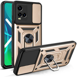 Obal na mobil pre Vivo Y21/Y21s/Y33s, CamShield Slide, zlaté