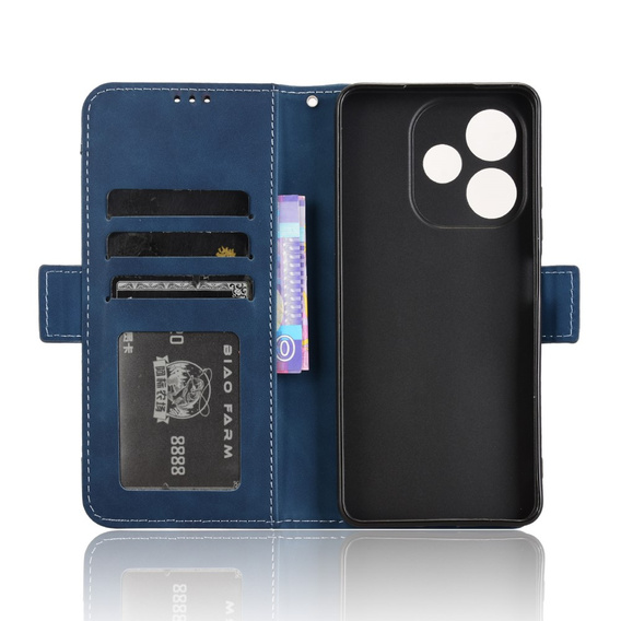Klapkové puzdro pre Oppo A5 Pro 5G, Card Slot, tmavomodré