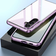 Puzdro pre Samsung Galaxy S24 FE, Magnetic Dual Glass, fialové