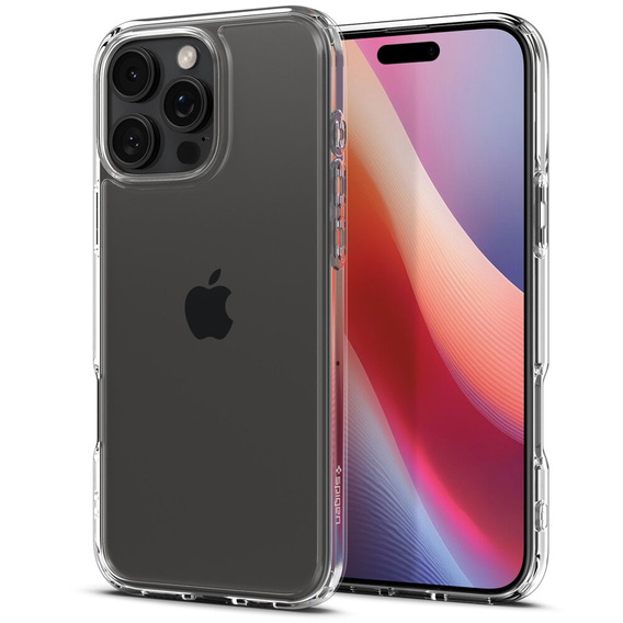 Puzdro Spigen pre iPhone 16 Pro, Ultra Hybrid, priehľadné + tvrdené sklo 9H