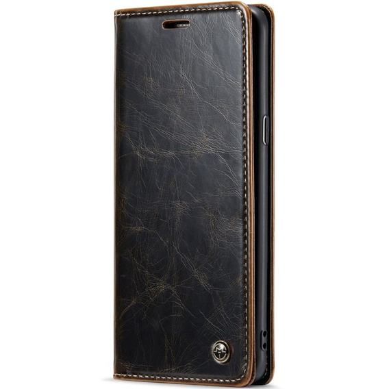 CASEME flipové puzdro pre Samsung Galaxy S8+ Plus, Waxy Textured, káva