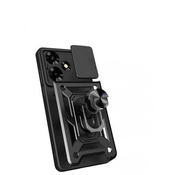 Obal na mobil pre Infinix Hot 30, CamShield Slide, čierne
