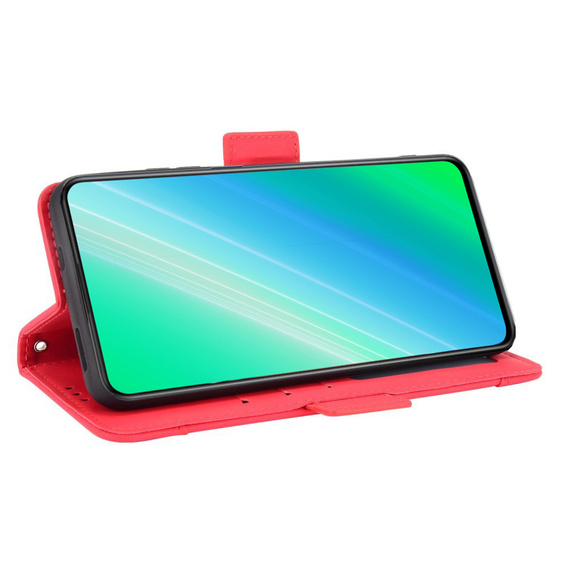 Klapkové puzdro pre Oppo A17, Card Slot, červené