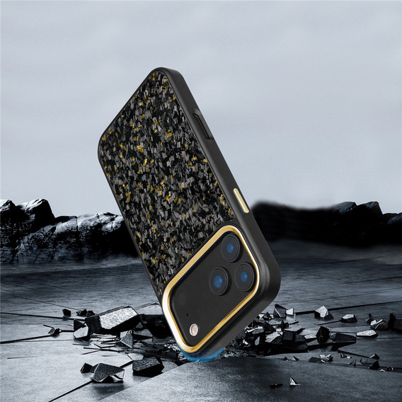 Magnetické puzdro z aramidových vlákien s kovovým rámom fotoaparátu pre iPhone 17 Pro Max