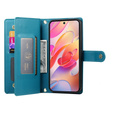 Klapkové puzdro pre Samsung Galaxy A56 5G, Wallet Zipper Pocket, modré